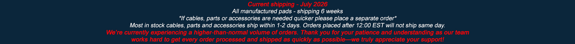 Shipping Times
