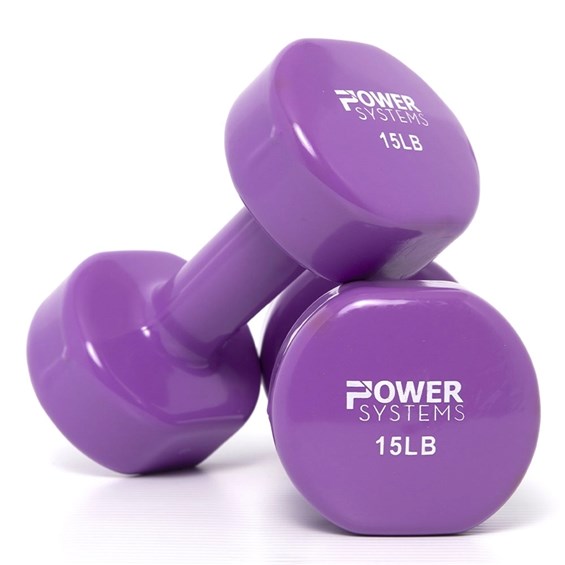 061700-15-15lb-Vinyl-Dumbbell