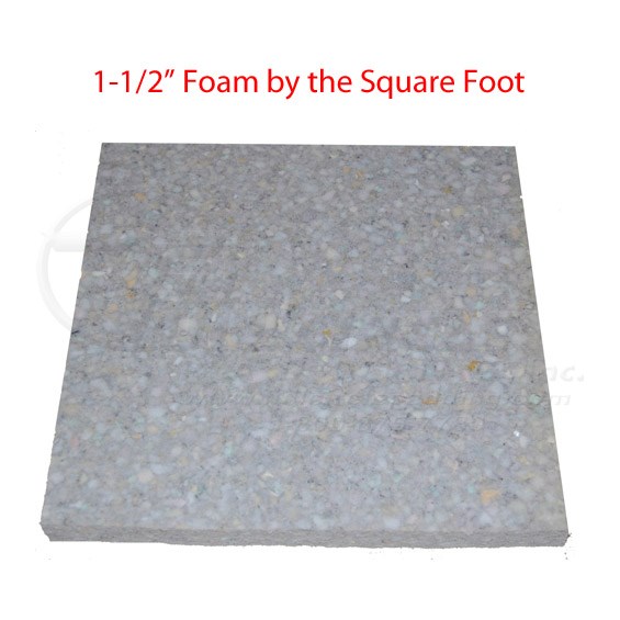 1) Rebound-Mixed Foam 52” x 37” x 2” Thick Foam Padding 6 LB Density