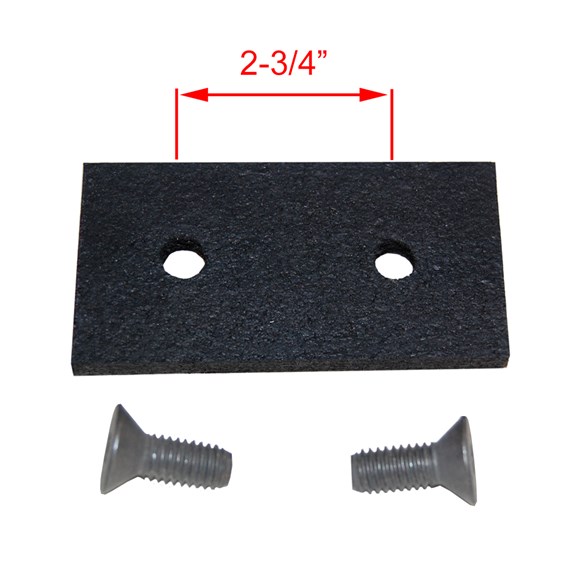 Rubber Bumper with Hardware Full Circle Padding