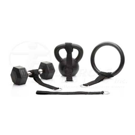 CrossCore Nylon Kettlebell / Ring Straps with Steel DRing CC003DS