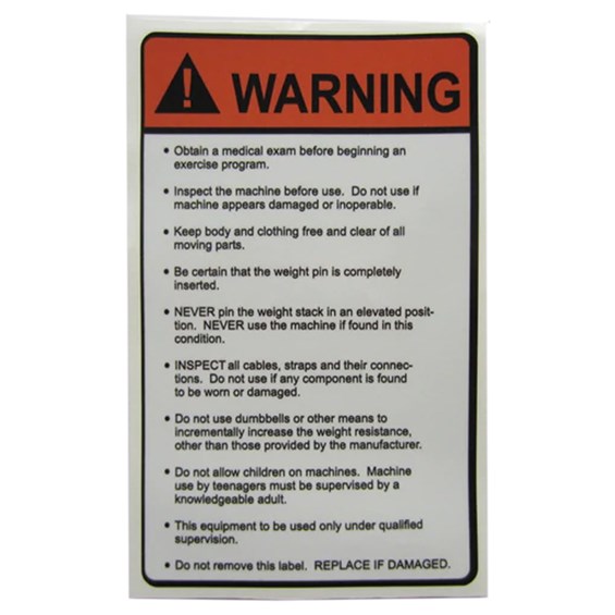 Ten Point Warning Decal Full Circle Padding