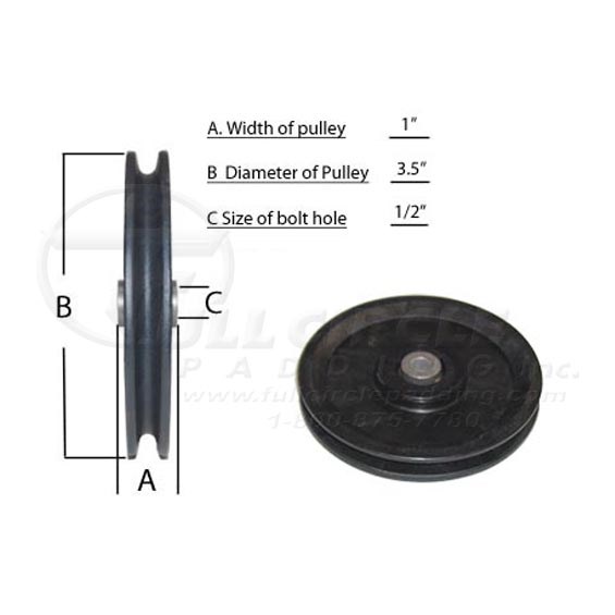 2 inch shop cable pulley