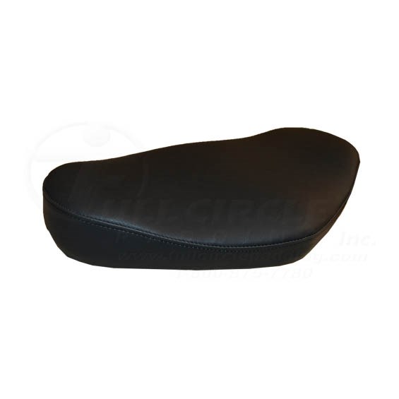 Recumbent Bike Seat Pad in Wallaby Black with Four M8 x 35 mm Socket