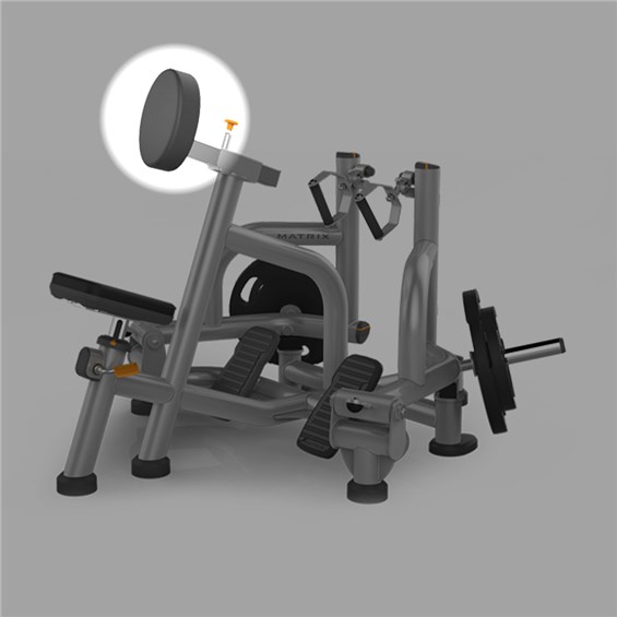 Chest Pad In Matrix Black Full Circle Padding