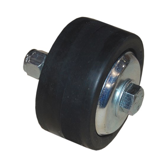 Hard Rubber Wheel with 3/8