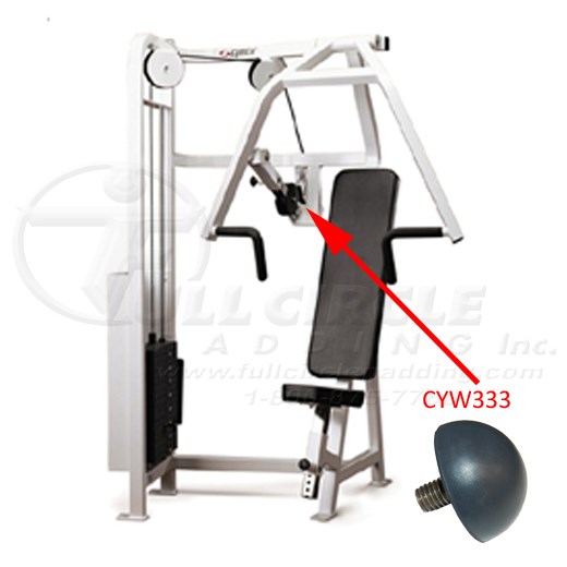 Rubber Bumper with Threaded Stud CYW333 Full Circle Padding