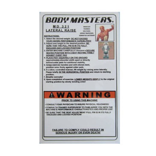 BM437Placard