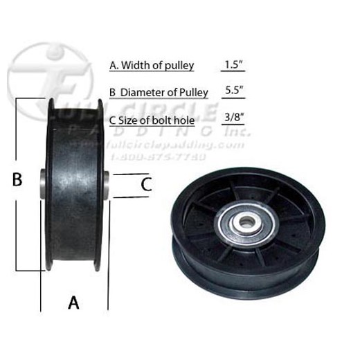 FOUR 1-3/16" ALUMINUM DRIVE FLAT BELT PULLEYS-375 WIDE WITH A 8mm CENTER 