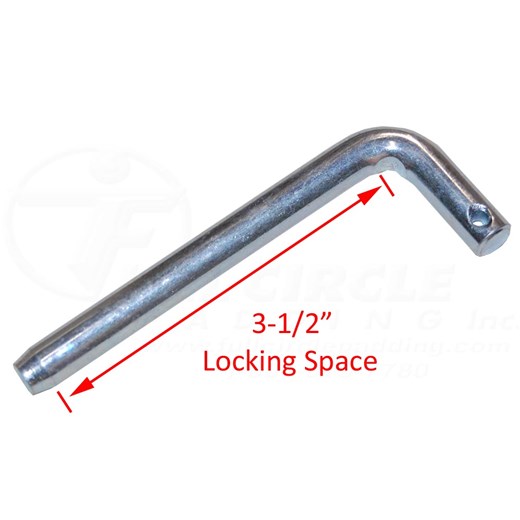 3/8" x 31/2" LShaped Weight Stack Pin FW711 Full Circle Padding