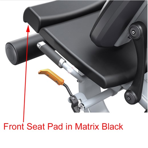 Front Seat Pad in Matrix Black Full Circle Padding