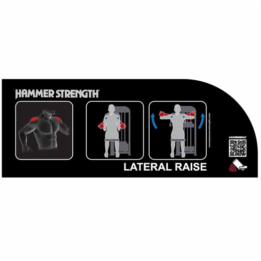 HS-LR Lateral Raise Placard Decal | Full Circle Padding