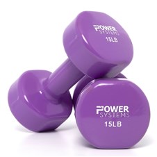 061700-15-15lb-Vinyl-Dumbbell