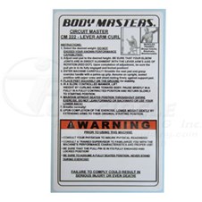 BM433PlacardDecal