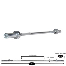 YK32115-DS-5-Foot-Chrome-Bar